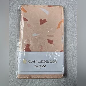 Glass Ladder & Co. Travel Wallet – Abstract Terrazzo Print (New)